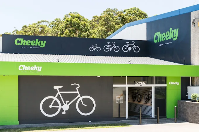 photo of the front of cheeky bikes warner bay shop