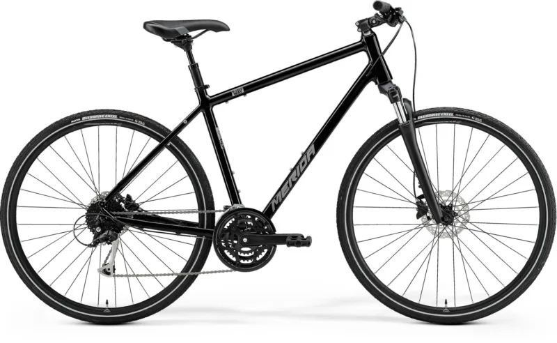 Merida Crossway 100 - Glossy Black (Matt Silver)