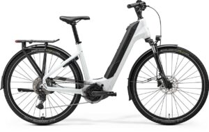 Merida25 Merida eFLOAT CITY 400 EQ Pearl White-Gunmetal Grey