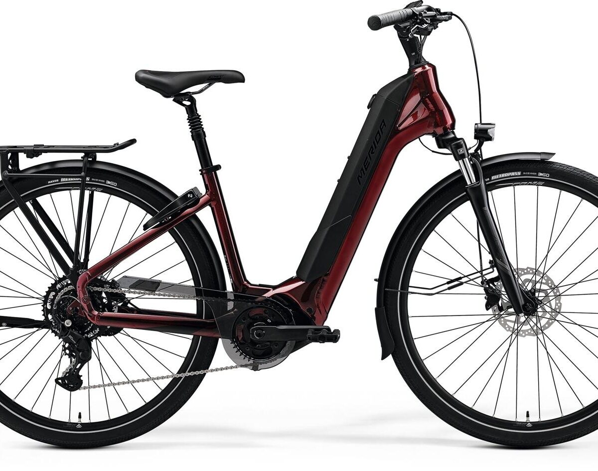 Merida25 Merida eSPRESSO CITY 400 EQ Burgundy Red-Black
